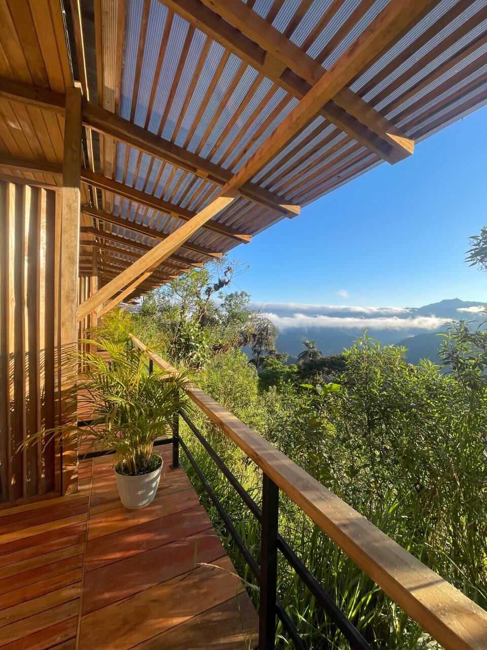 Balcony views over the western Andes