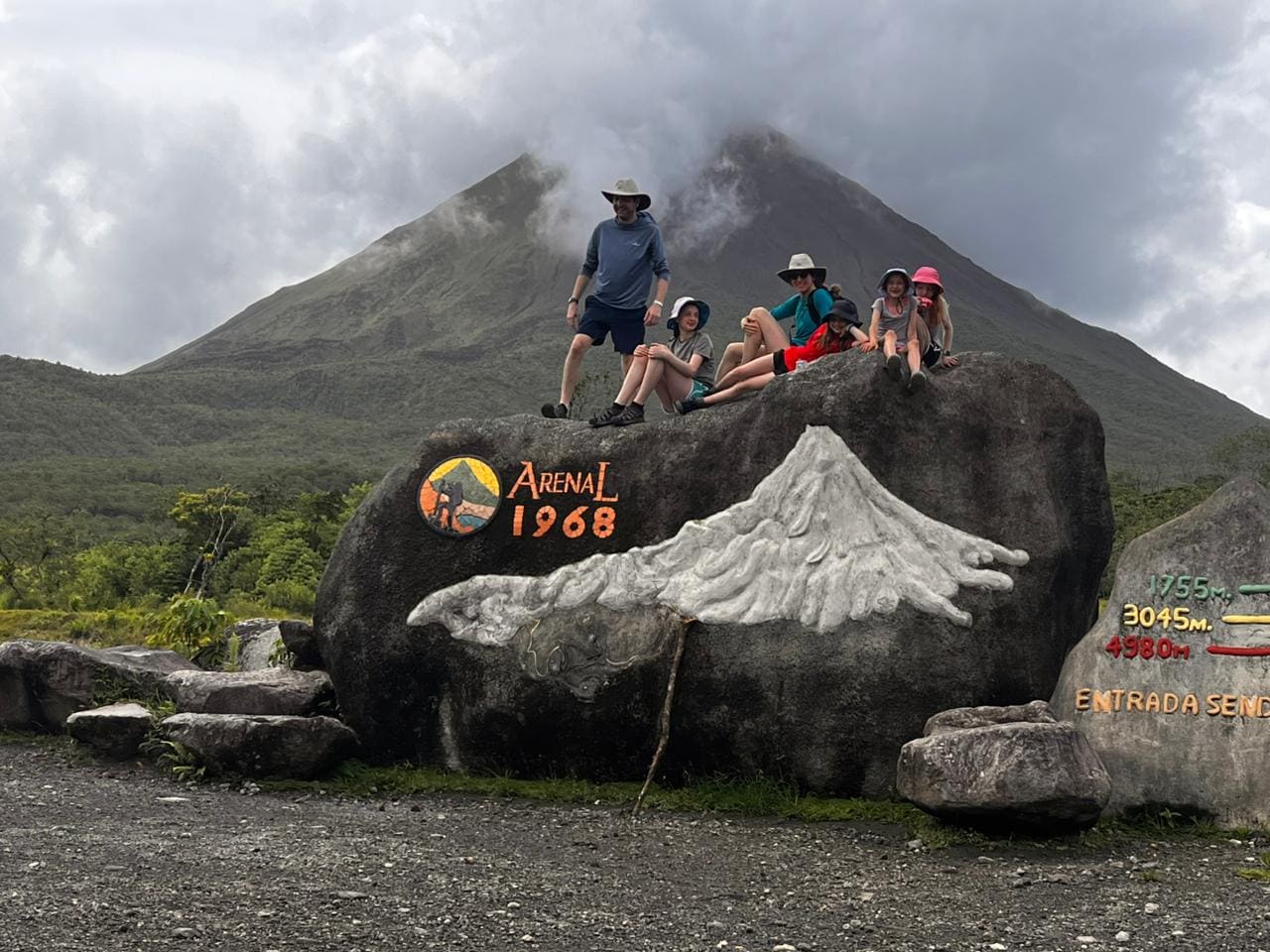 Panoramic Arenal Volcano view from the 1968 lookout
