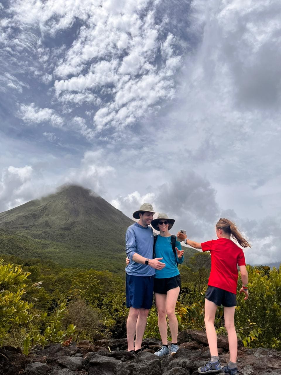 Guests on the Arenal 1968 lava trail, La Fortuna Costa Rica