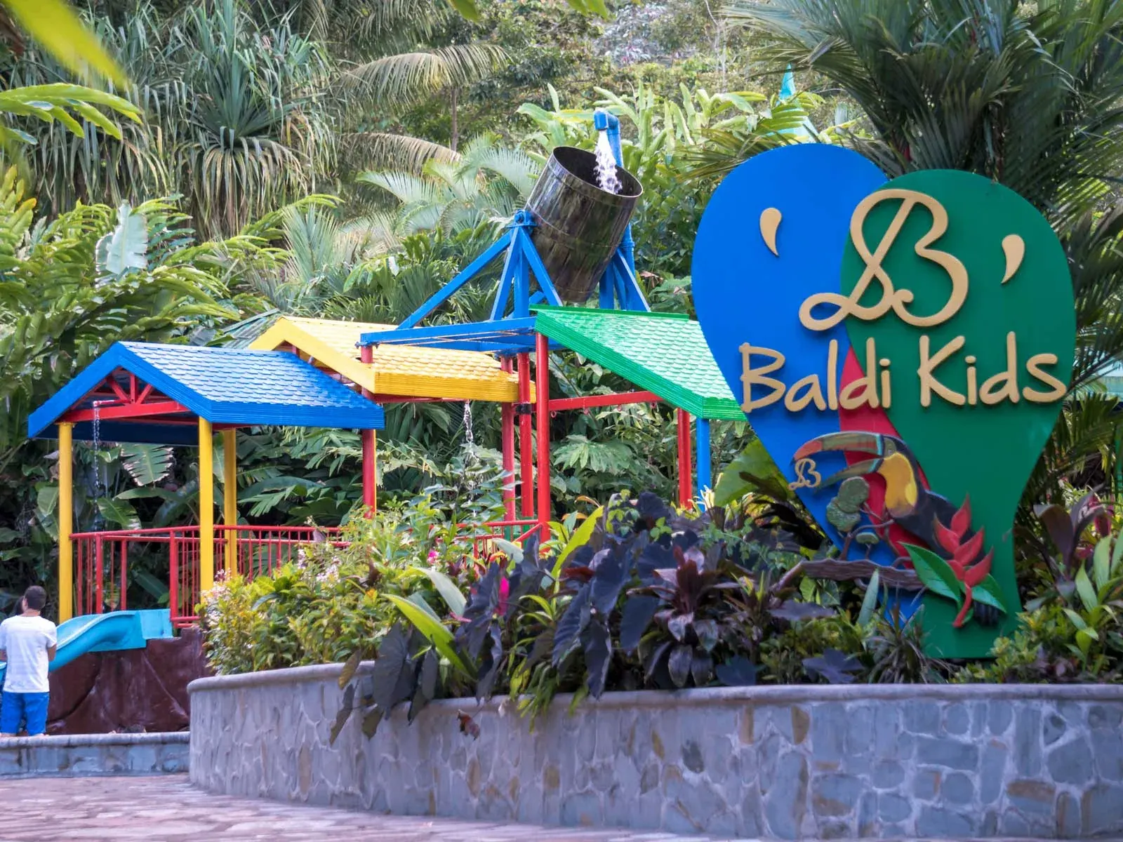 Volcanic hot spring at Baldi resort in La Fortuna