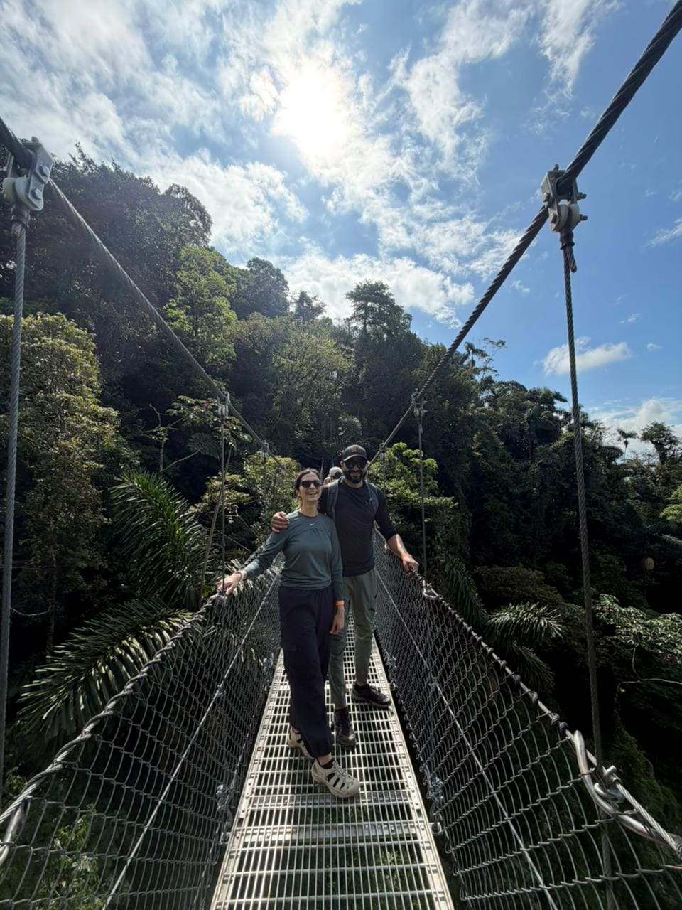 View of Arenal Volcano from a Mistico hanging bridge
