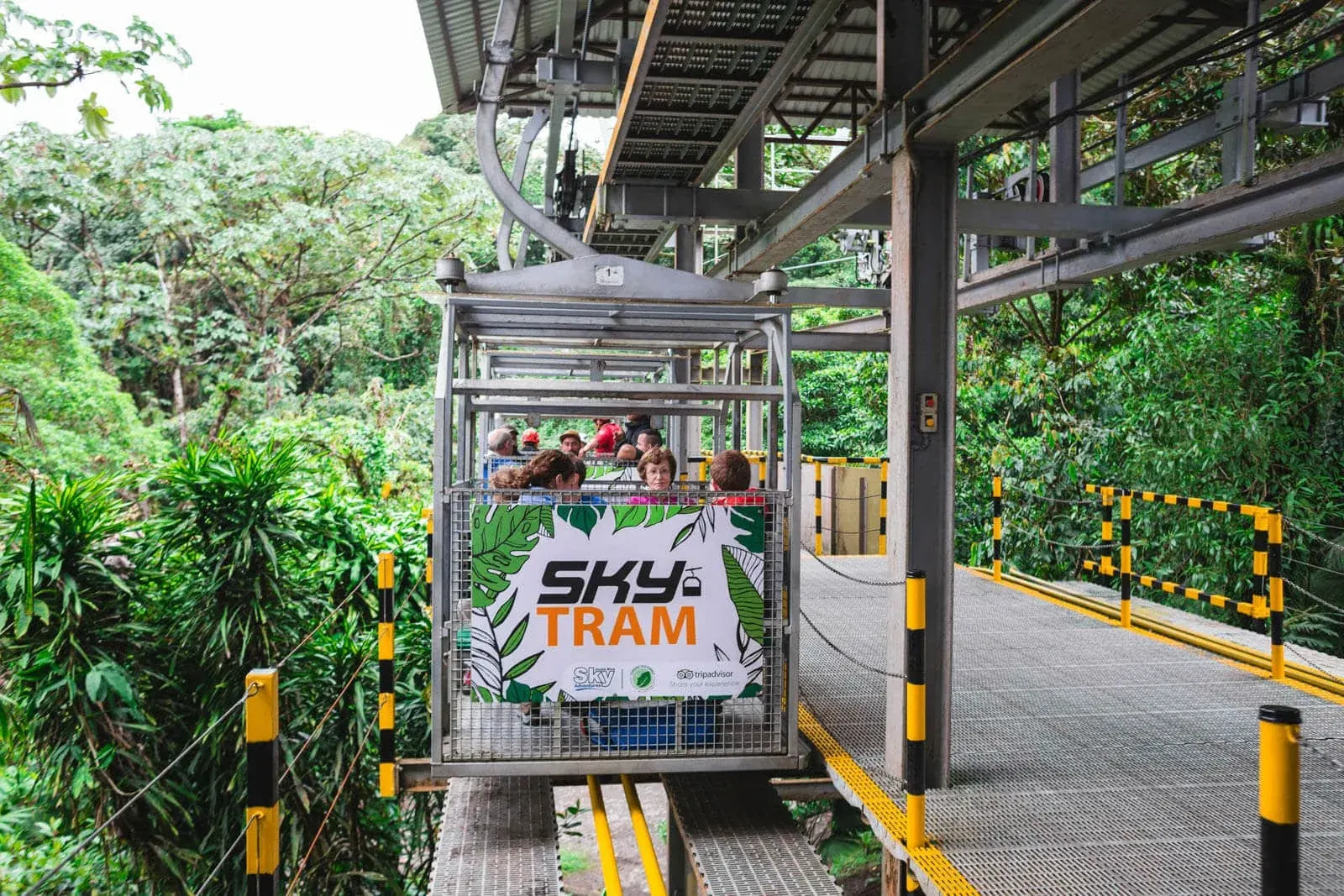Sky Adventures suspension bridge near Arenal Volcano